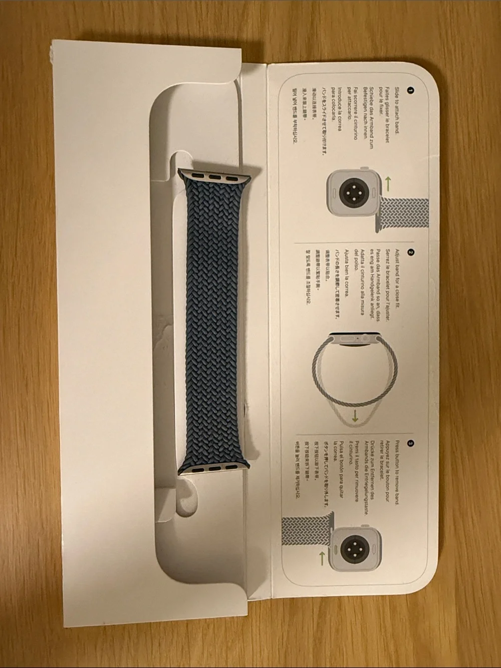 Apple Braided Solo Loop Watch Band - Anchor Blue
